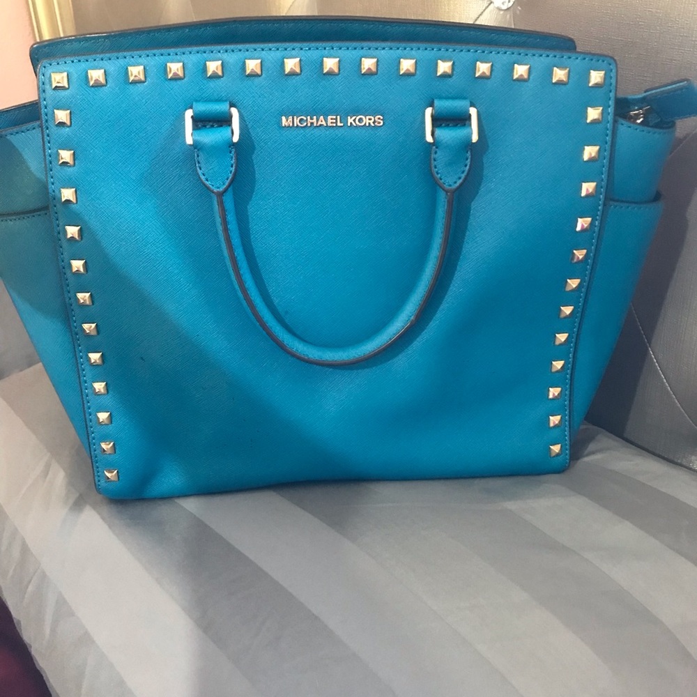 Large Michael Kors Cross Body Bag with studs